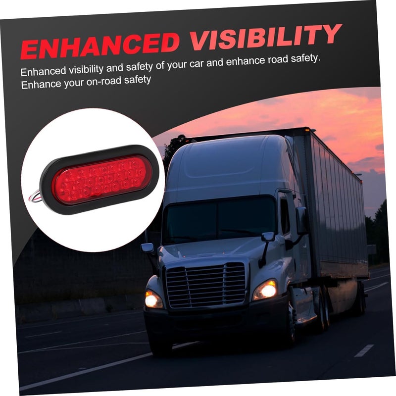 Hardness boosted processed substance 22 LED Red LED Side Marker Lights Flush Mount Tail/Brake/Turn Signal for Truck Trailer Bus 12V Automotive LED Rear Lights Multi-market varied design options - Image 5