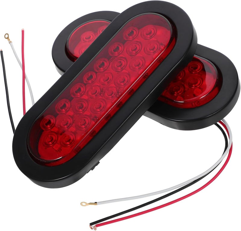 Hardness boosted processed substance 22 LED Red LED Side Marker Lights Flush Mount Tail/Brake/Turn Signal for Truck Trailer Bus 12V Automotive LED Rear Lights Multi-market varied design options - Image 1