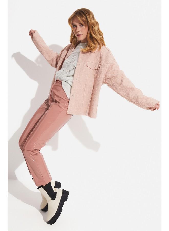 جون بنطلون جلد لامع براءة اختراع يونيو بودرة - Image 5