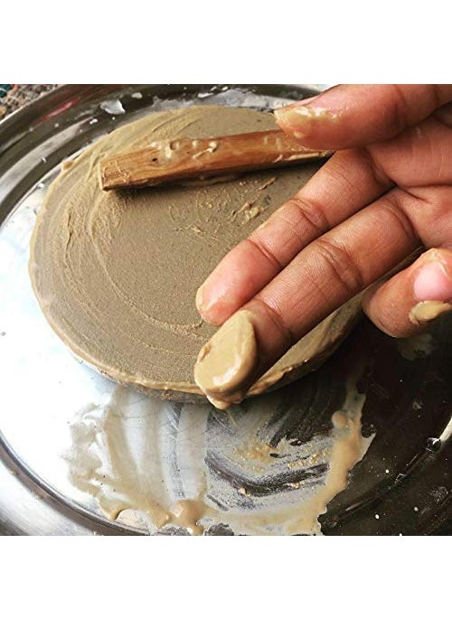 STLYZ STLYZ Sandalwood Rubbing Stone with Natural Sandalwood Stick Chandan Pata Board Chakla with Chandan Stick  - Image 4