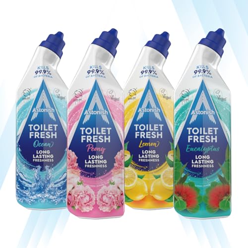 Astonish "Astonish Toilet Cleaner Fresh Gel Ocean, 750ml | Kills 99.9% of Bacteria | Removes & Prevents Limescale | Long-Lasting Fresh Fragrance | Easy to Use for a Clean & Fresh Toilet - Image 3