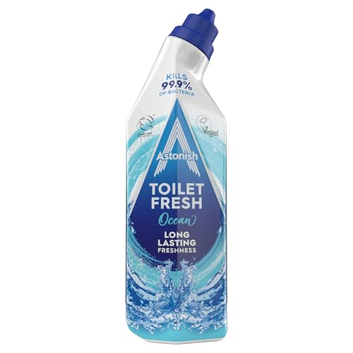 Astonish "Astonish Toilet Cleaner Fresh Gel Ocean, 750ml | Kills 99.9% of Bacteria | Removes & Prevents Limescale | Long-Lasting Fresh Fragrance | Easy to Use for a Clean & Fresh Toilet - Image 1