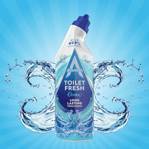 Astonish "Astonish Toilet Cleaner Fresh Gel Ocean, 750ml | Kills 99.9% of Bacteria | Removes & Prevents Limescale | Long-Lasting Fresh Fragrance | Easy to Use for a Clean & Fresh Toilet - Image 2