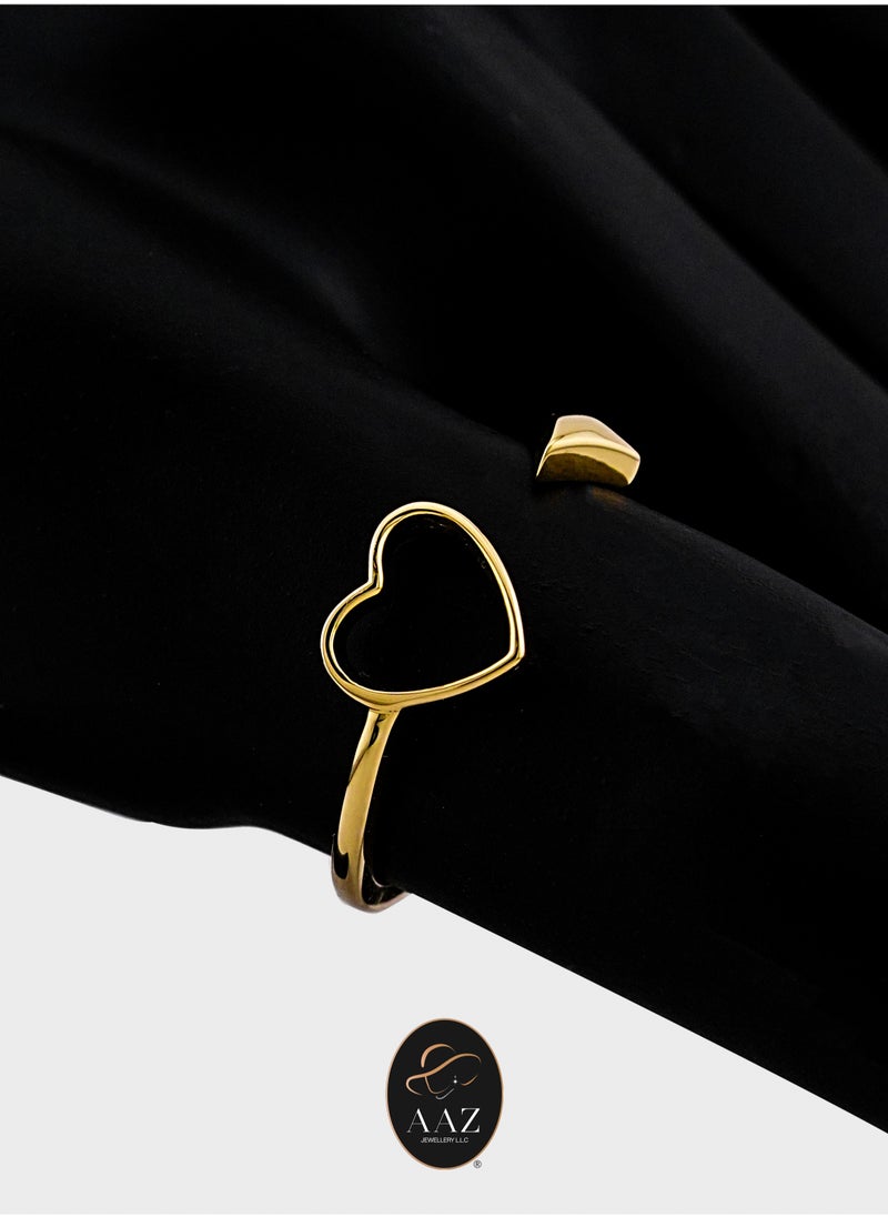 AAZ Jewellery L.L.C - Heart Arrow 18k Gold Ring - Image 1
