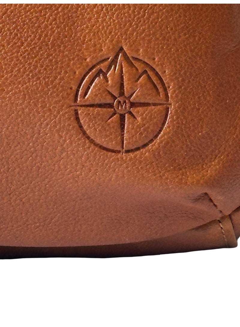 Montevero™ Voygar Leather Backpack - Premium Natural Leather, Unisex, Fits 16” Laptop - Image 2