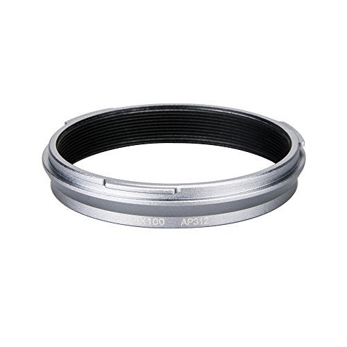 JJC 49mm Metal Lens Filter Adapter Ring for Fujifilm X100VI X100V X100F X100T X100S X100 X70 Camera Installing 49MM UV CPL ND Filter Lens Cap Replace Fujifilm AR-X100 - Silver (NOT Fits Original Lens Cap) - Image 3