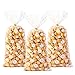 CPTBAG Spring Daisy Treat Bags 100pcs Groovy White Daisy Flower Party Cellophane Plastic Gift Goodie Cookies Candy Bags with Twist Ties Clear for Wedding Birthday Spring Hippie Daisy Flower Party Supplies - Image 3