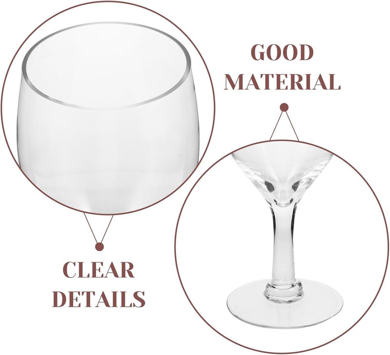 Lurrose Oversized Goblet 1500ml Jumbo Wine Glass Prank Prop Large Stemmed Glass for Parties and Entertaining Novelty Cup - Image 3