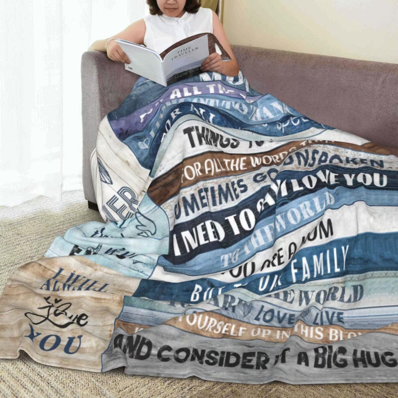 Menghao Gifts for Mom  Anniversary Birthday Gifts for Mom  Blanket to Mom from Daughter Son  Presents for Mother's Day Christmas  Valentine's Day  Soft Flannel Throw Blanket Bed Mom Blanket Gift(50x60) - Image 2