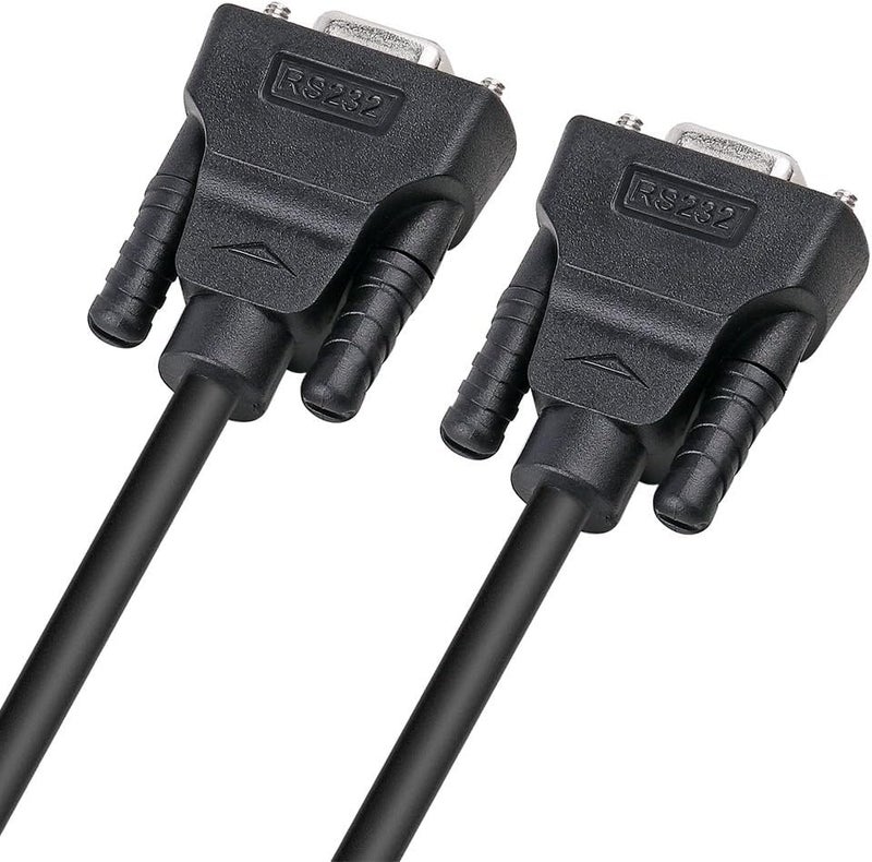 D-tech Straight Through Serial DB9 Cable Female to Female 9 Pin COM Port Cord for Data Communication - Black (5M) - Image 5