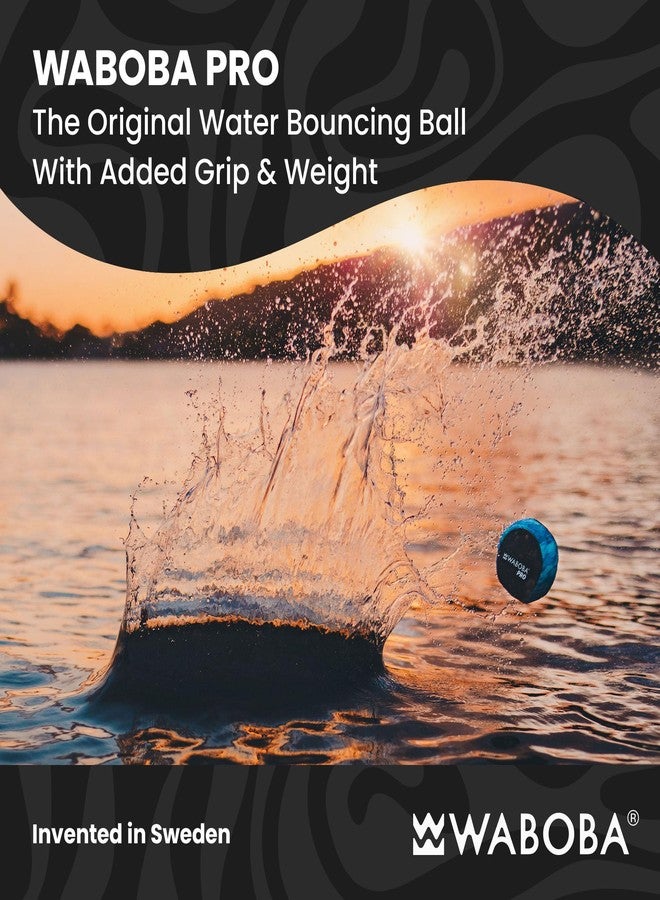 Waboba Water Skipping Ball Toy for Swimming Pool and Beach Games - Water Bouncing Ball Gift for Kids and Teens – Pro Blue Waves - Image 2