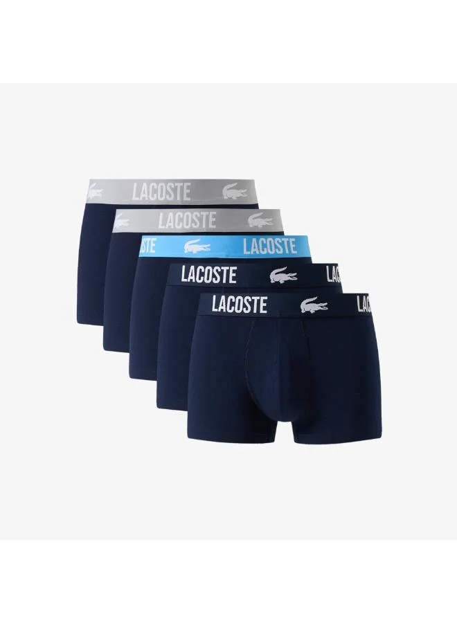 لاكوست 5-Pack Logo Waist Stretch Trunks