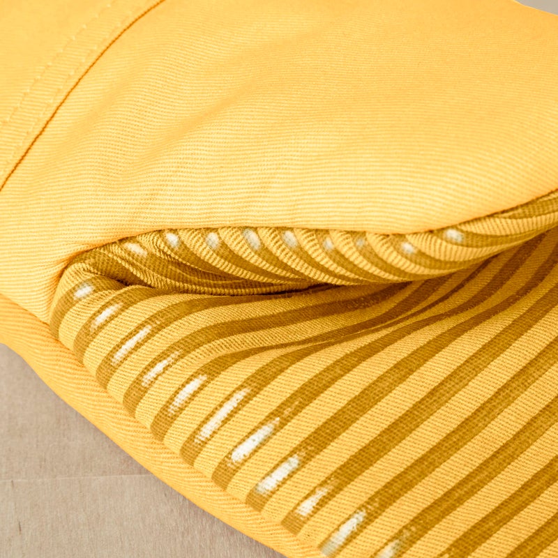 KitchenAid Beacon Two-Tone Non-Slip Oven Mitt Set  Majestic Yellow  5.75""x13""  2 Piece - Image 3