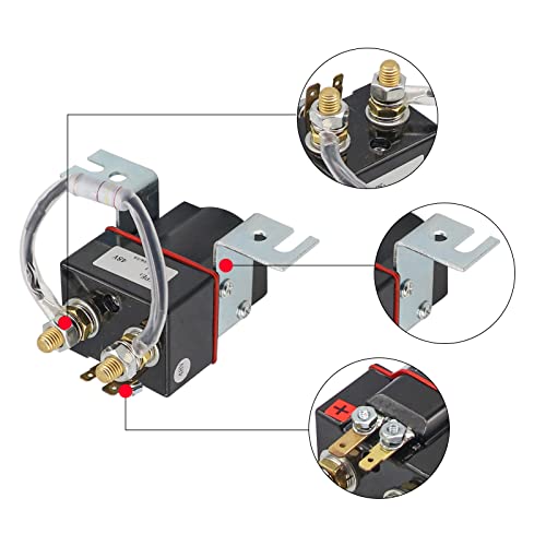 Panglong Club Car 48V 4 Terminal Albright Solenoid Coil with Resistor Assembly for 1995-Up DS and 2004-2008 Precedent Golf Carts OEM# 101908701 102774701 5722 - Image 3