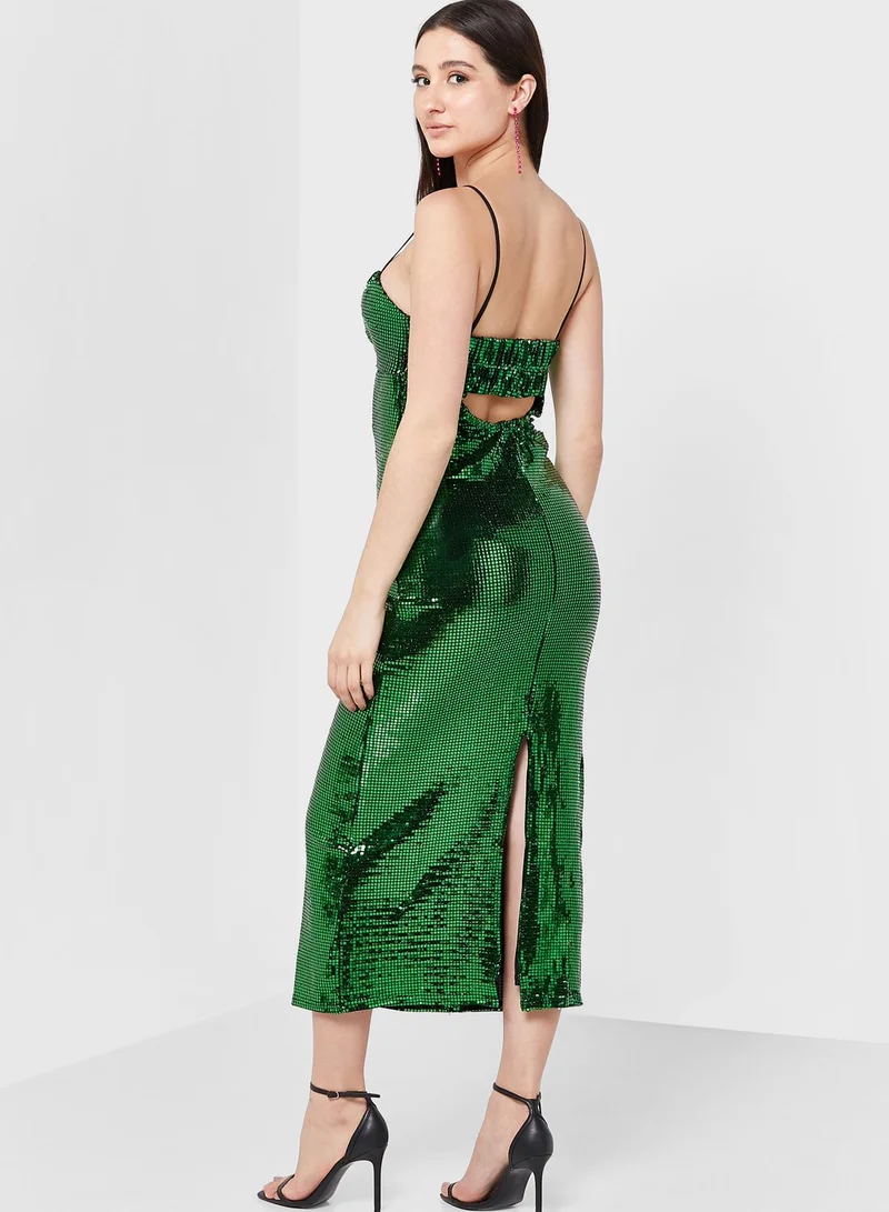 white christmas dresses Rent Topshop Ombre Cut Out Mesh Midi Dress In Multi main image 0
