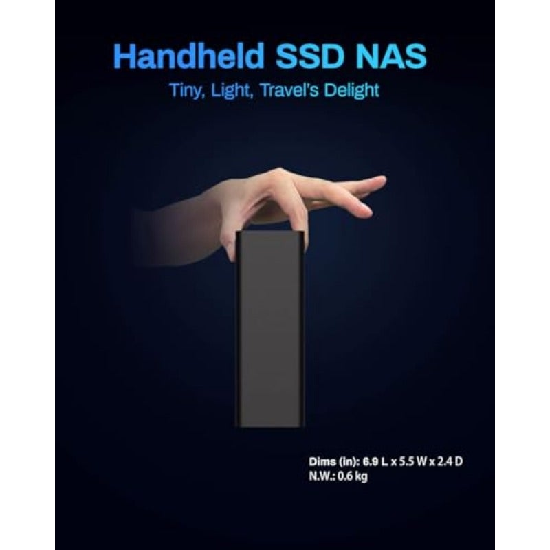 TERRAMASTER F8 SSD 8-Bay All-Flash NAS N95 8GB DDR5 10GbE Diskless Supports eight M.2 NVMe SSDs and up to 64TB in a compact lightweight NAS for fast photo video and media storage. - Image 3