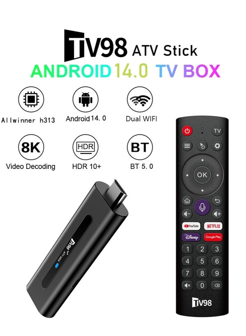 تلفزيون جهاز بث تلفزيوني بدقة 8K، بسعة 2+16 جيجابايت، مزود بنظام Android TV ومساعد جوجل مدمج وجهاز تحكم عن بعد صوتي. - Image 2
