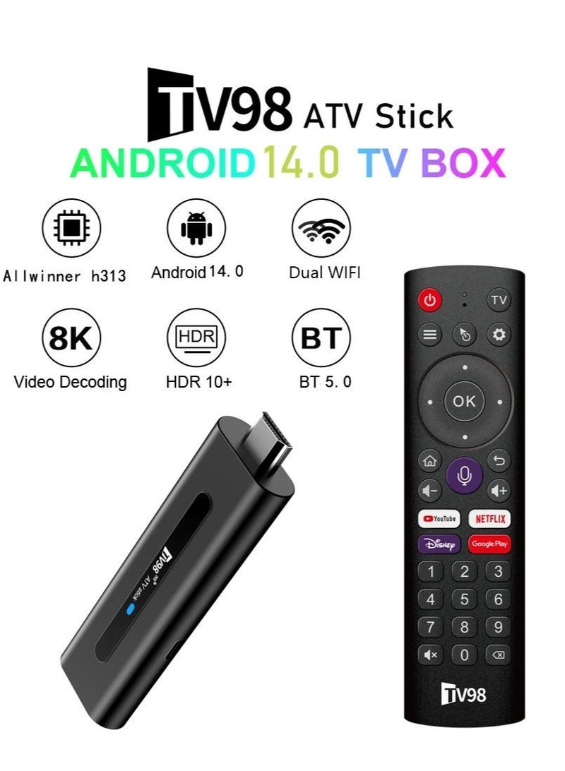 تلفزيون جهاز بث تلفزيوني بدقة 8K، بسعة 2+16 جيجابايت، مزود بنظام Android TV ومساعد جوجل مدمج وجهاز تحكم عن بعد صوتي. - Image 3