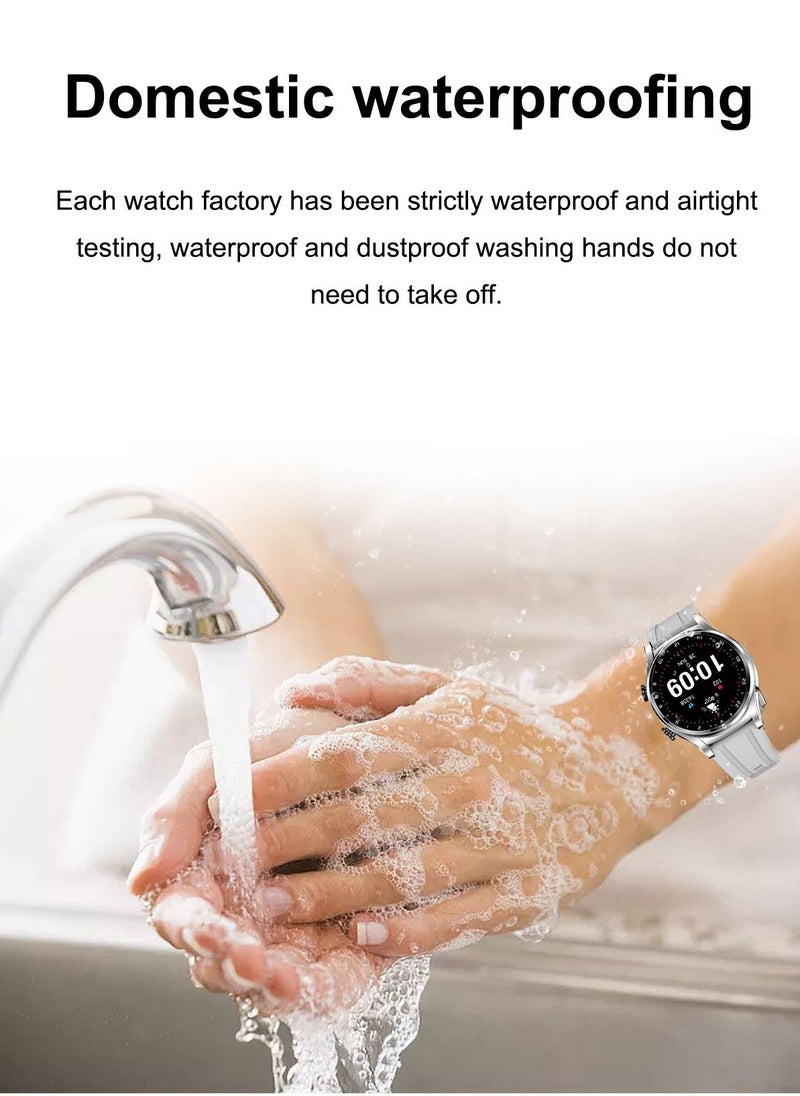 AROAQ - GT66 Smart Watch with TWS Earphones NFC Music Control 1.39 HD Screen Bluetooth Call Healthy Monitoring 100+ Sports Modes - Image 1