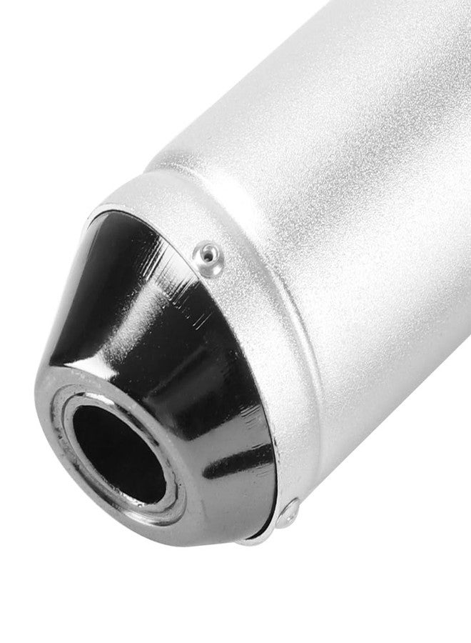 CMIYETO 28mm 1.1 Inch Exhaust Muffler Pipe Kit for 50cc 70cc 90cc 110cc 125cc 150cc CRF50 XR50 KLX Coolster SSR Thumpstar TTR YCF Lifan Apollo Chinese Pit Trail Dirt Bike Mini Bike ATV Silver - Image 3