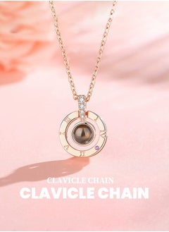 Generic Ladies' charm necklace, heart-shaped metal jewelry, elegant and luxurious necklace, adorable pendant necklace suitable for girls, versatile necklace for various occasions  - Image 1
