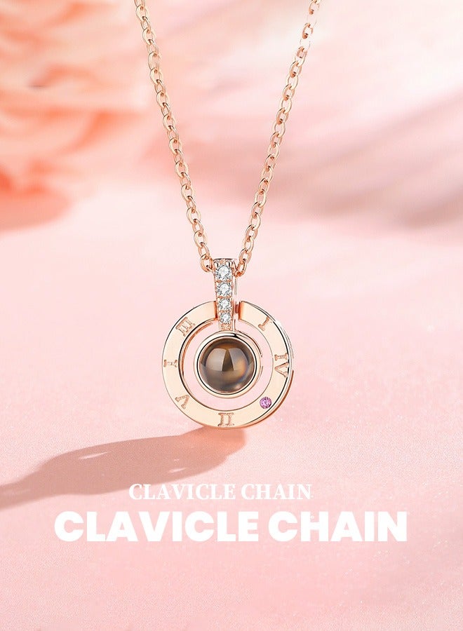 Hilyagems Ladies' charm necklace, elegant and luxurious necklace, adorable pendant necklace suitable for girls, versatile necklace for various occasions - Image 1