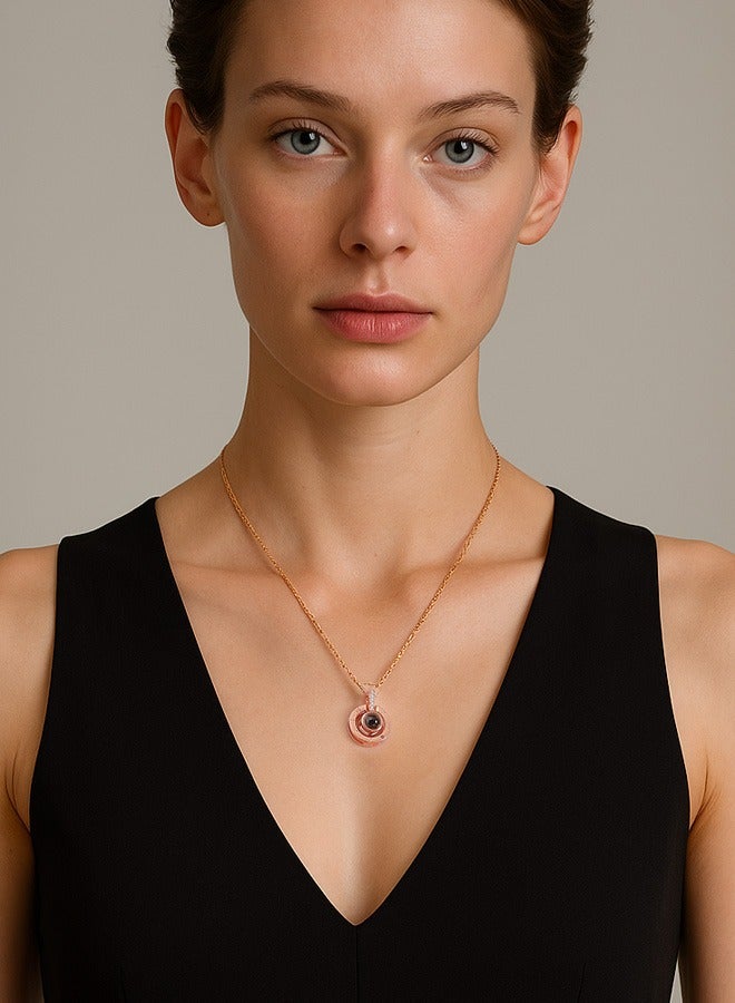 Hilyagems Ladies' charm necklace, elegant and luxurious necklace, adorable pendant necklace suitable for girls, versatile necklace for various occasions - Image 4