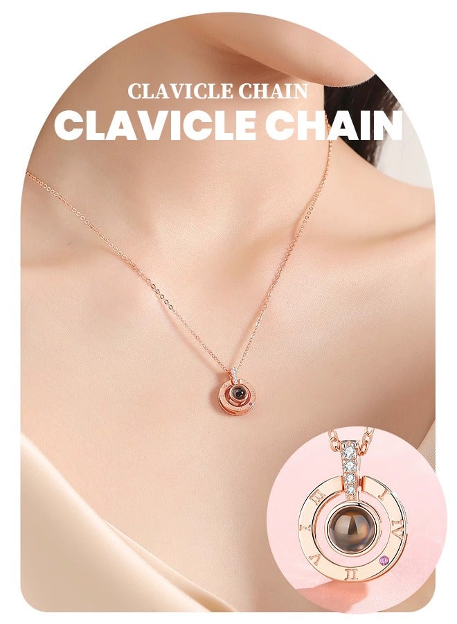 Hilyagems Ladies' charm necklace, elegant and luxurious necklace, adorable pendant necklace suitable for girls, versatile necklace for various occasions - Image 3