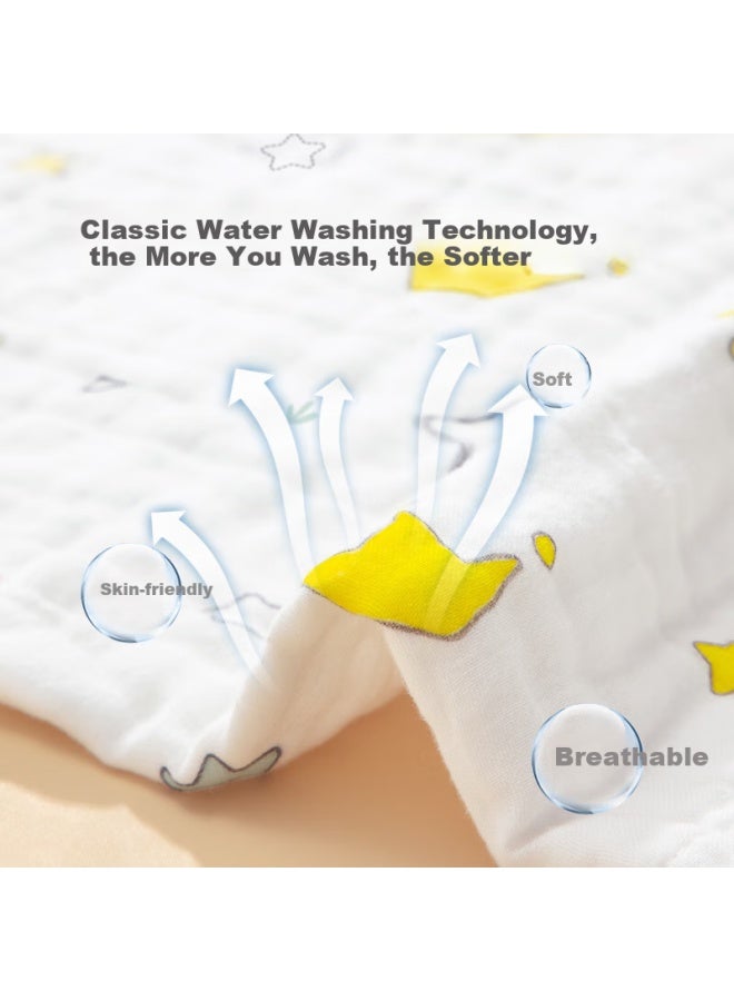 Baber'S Babybox 6-layer Pure Cotton Baby Gauze Bath Towel Class A Newborn Baby Children Bath Towel 110*110cm - Image 4
