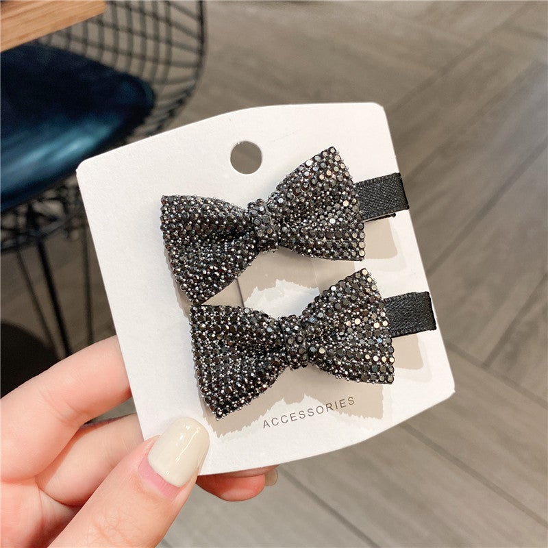 Generic Luxury Rhinestone Hair Clip Large Sparkling Fashion Accessory Boxer bow clip
