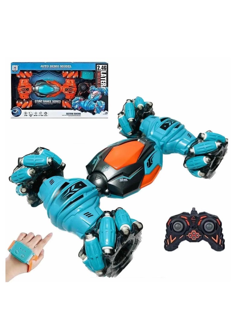 360 Degree Wheeled Rc Car With MultiLight Remote Control And Watch - Image 1