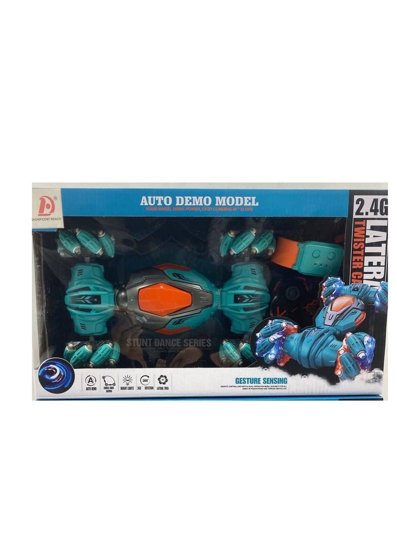 360 Degree Wheeled Rc Car With MultiLight Remote Control And Watch - Image 3