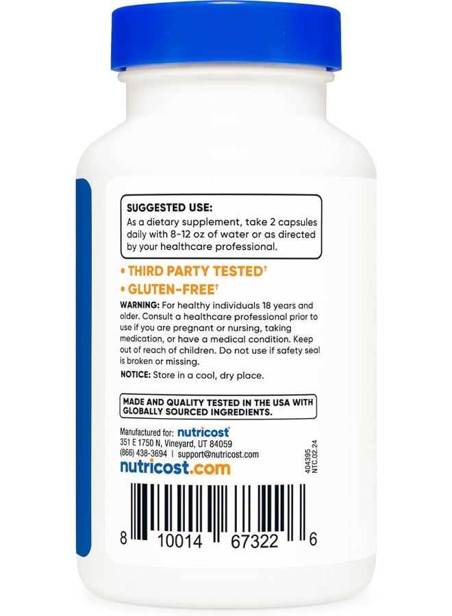 Nutricost Red Yeast Rice 1200Mg, 120 Capsules 60 Serv, Veggie Caps, Nongmo, Gluten Free - Image 4