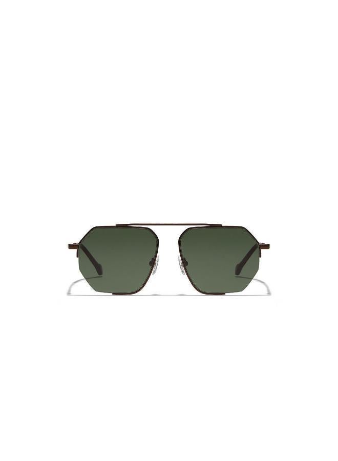 30Sundays Megève,Men Sunglasses, Geometric Sunglasses, UV Protection: UV400 (Brown,Green) - Image 2