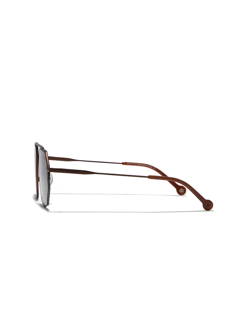 30Sundays Megève,Men Sunglasses, Geometric Sunglasses, UV Protection: UV400 (Brown,Green)