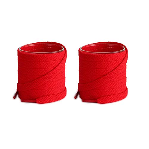 Lify 2 Pair Polyester Flat Shoe Laces for Athletic, Running - 5/16 Wide Shoelaces for Sneakers Shoes Boot Strings (180CM (70.86 Inch), Red) - Image 1