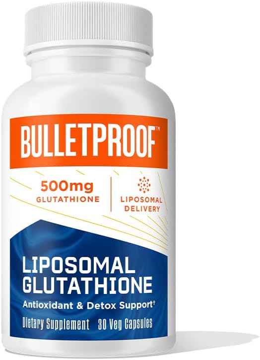 Bulletproof Liposomal Glutathione Force Antioxidant Capsules 30 Count Supplement for Liver Health and Immune Support 30 Servings - Image 1