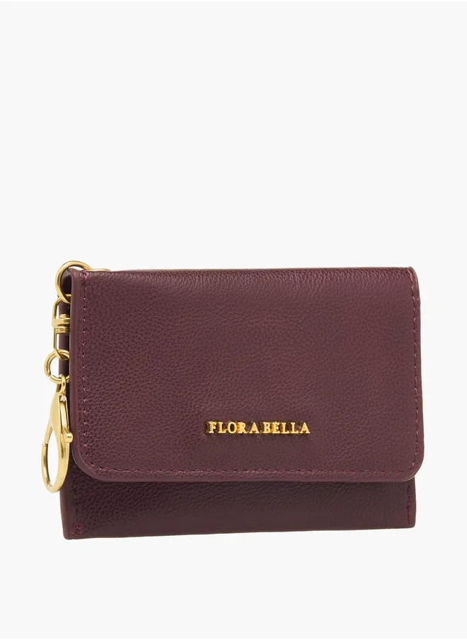 Flora Bella By Shoexpress Women Solid Wallet with Flap Closure and Lobster Hook