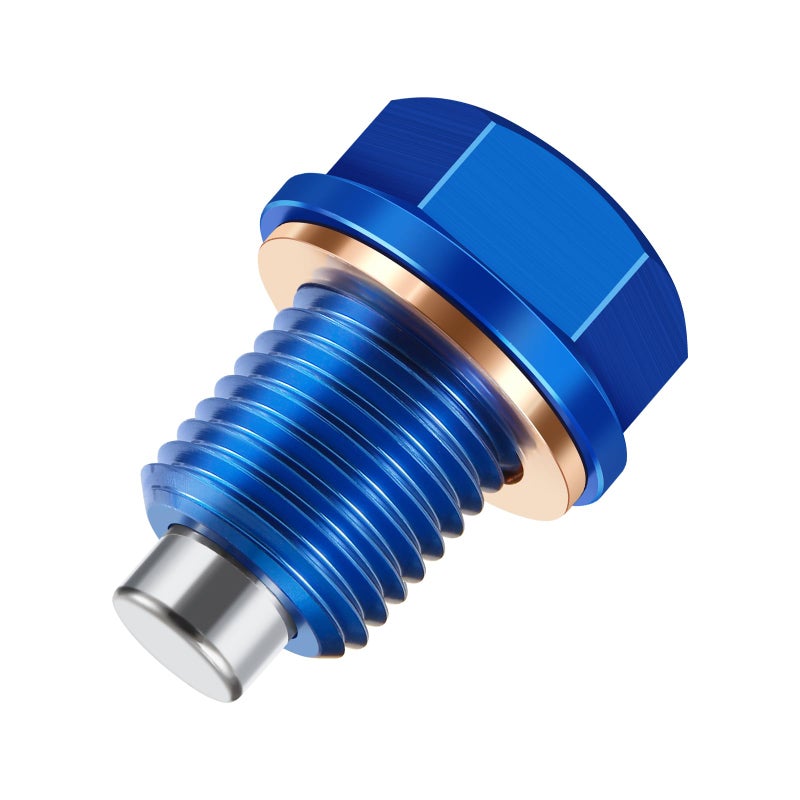 OxyGenie M12 x 15 Magnetic Oil Drain Plug 7075 Aluminum with Crush Washer Gaskets Replacement for BMW Benz - Image 3