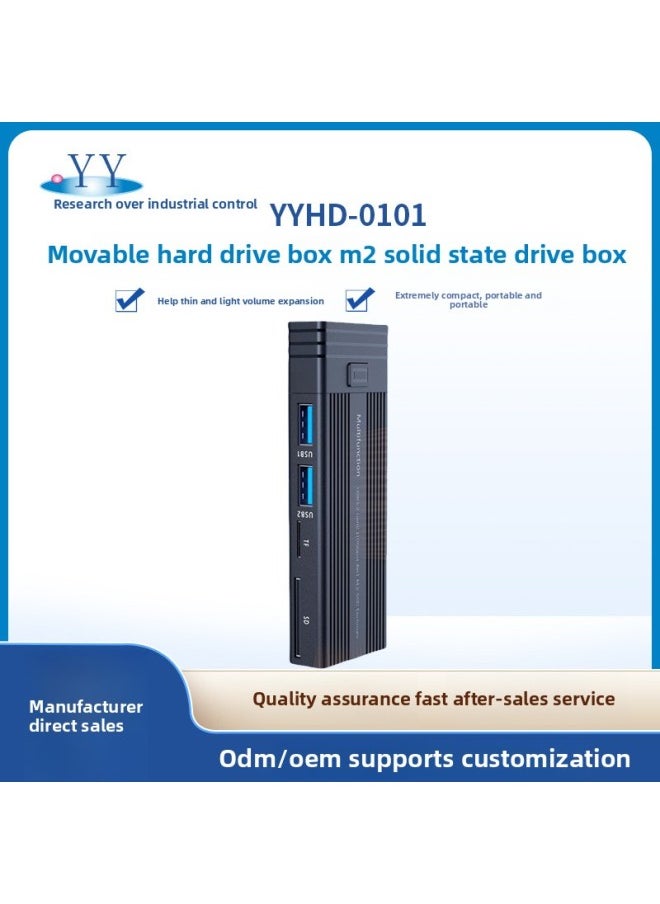 Generic - Research And Vietnam Home Car Office Docking Station NVME Dual Protocol Reading M.2 Multi-function HUB Hard Disk Box-Capacity:128GB - Image 1