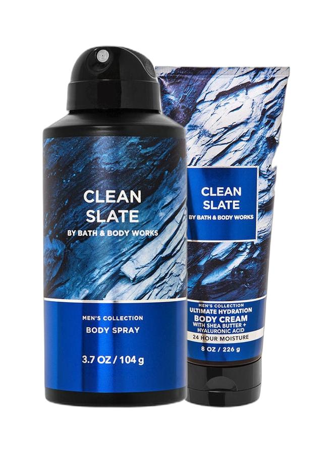 Bath & Body Works Clean Slate Body Spray 104grams & Clean Slate Ultimate Hydration Body Cream Clear 226ml Bundle - Image 1