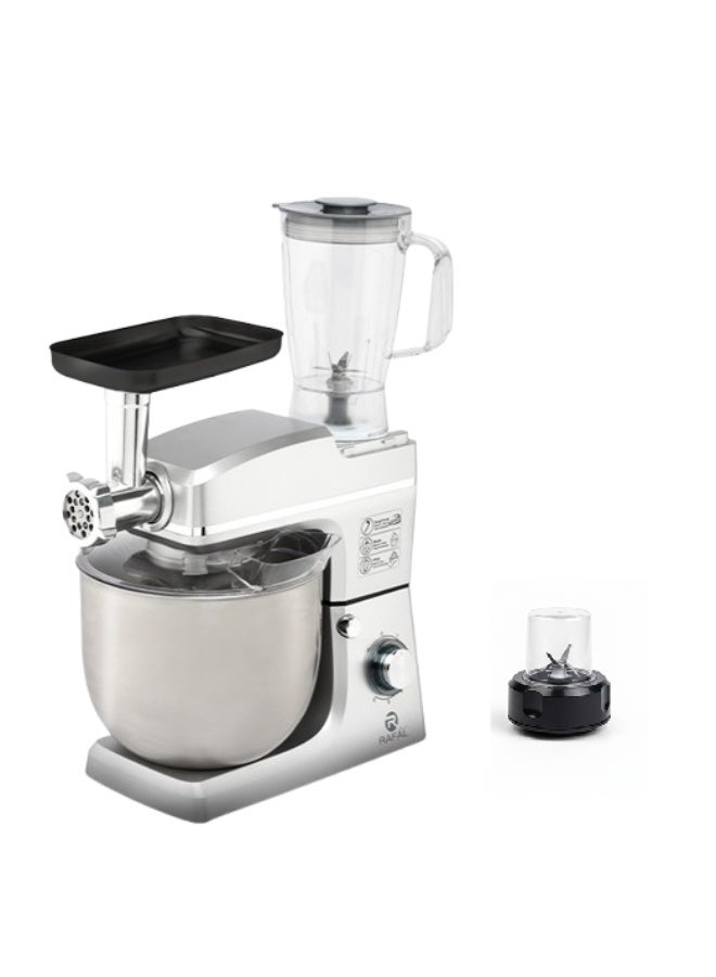 رافال عجان متعدد الوظائف 4 في 1 (عجان ستاند-مفرمة لحم-خلاط-مطحنة)/فضي - Image 1