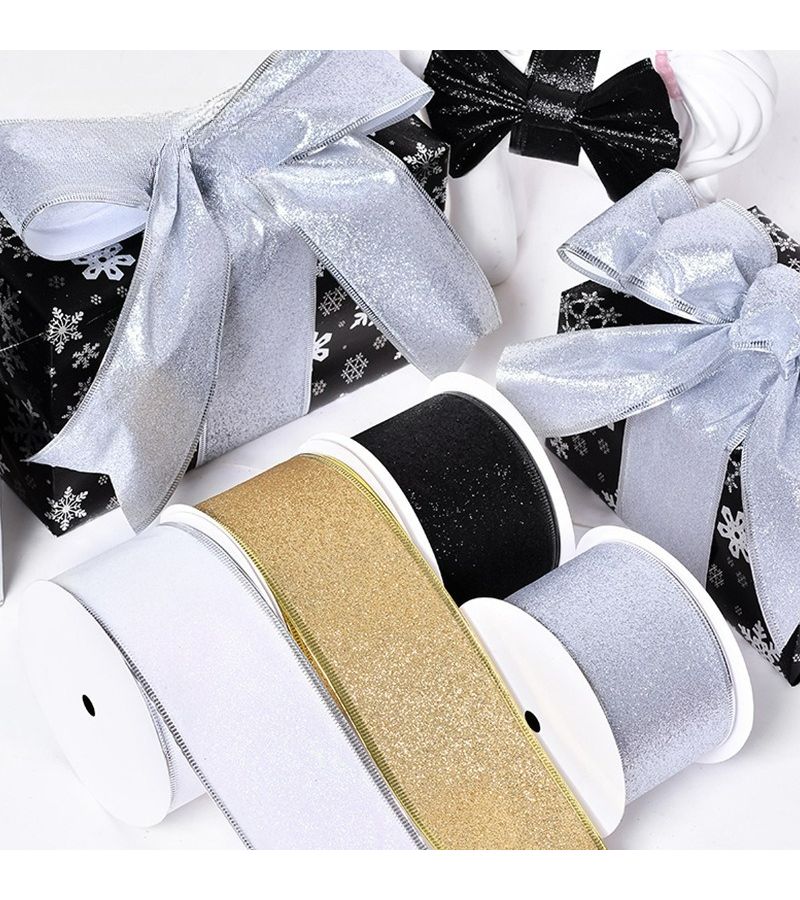 1 PC 118 Inch Artificial Jade Green Christmas Holiday Decorative Ribbon Soft Delicate For Tree Decoration Gift Wrapping Bow Making Wreath Wedding Decor - Image 4