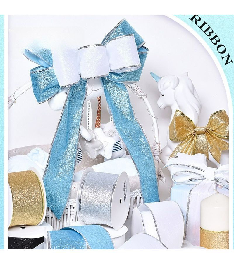 1 PC 118 Inch Artificial Jade Green Christmas Holiday Decorative Ribbon Soft Delicate For Tree Decoration Gift Wrapping Bow Making Wreath Wedding Decor - Image 5