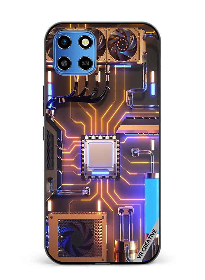 VR CREATIVE Protective Case Cover For Infinix Smart 6 HD Server Design Multicolour - Image 1