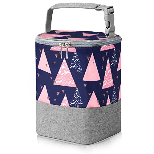 Accmor Breastmilk Cooler Bag Baby Bottle Cooler Bags Insulated Bottle Cooler Tote Bags On The Go Fits 4 Large 8oz Bottles for Nursing Mom Daycare Travel - Image 1