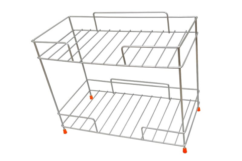 Cri8Hub Stainless Steel 2-Tier Kitchen Rack, Spice Tiered Shelf Countertop for Kitchen Pantry Storage Organizer, Shelves Spice rack Dish Rack storage self - Image 1