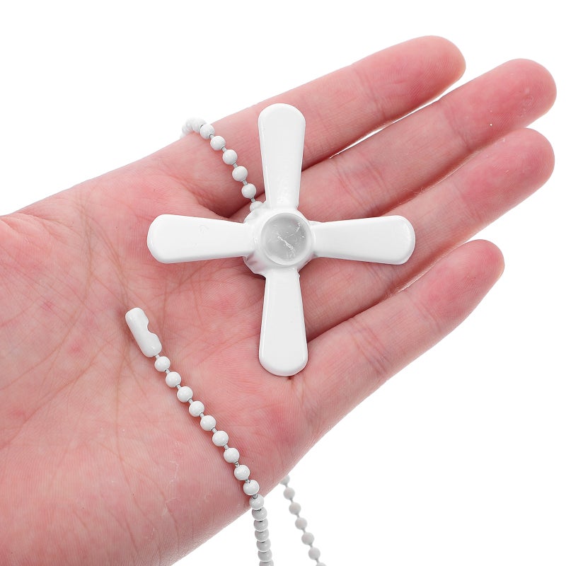 2Pcs White Ceiling Fan Pull Chain Replacement Decorative Fan Pulls for Lamps and Lights - Image 4