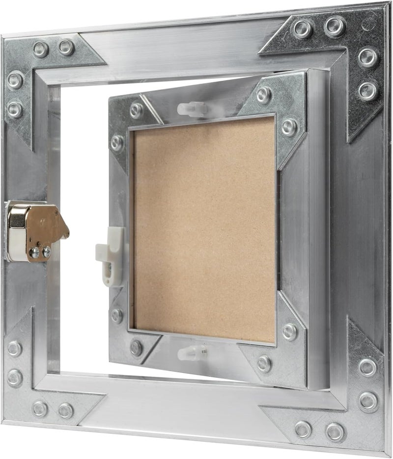 ECOPRO VENT 6" x 6" Inch Aluminum Drywall Access Panel - Service Shaft Door - Plumbing, Electricity, Heating, Alarm Wall Inspection hatch for Drywall - Bathroom Service Access Hole Cover - Image 5