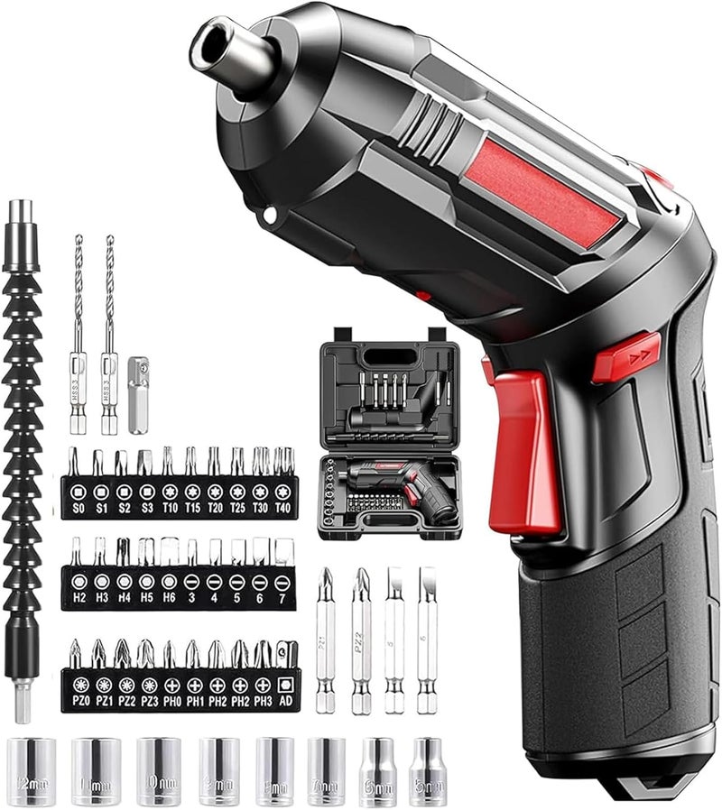 LINJIE Cordless Drill Set,47 In 1 Electric Screwdriver Set,Diy Tools With Led Light & Charger For Home, Office, Workplace - Image 1